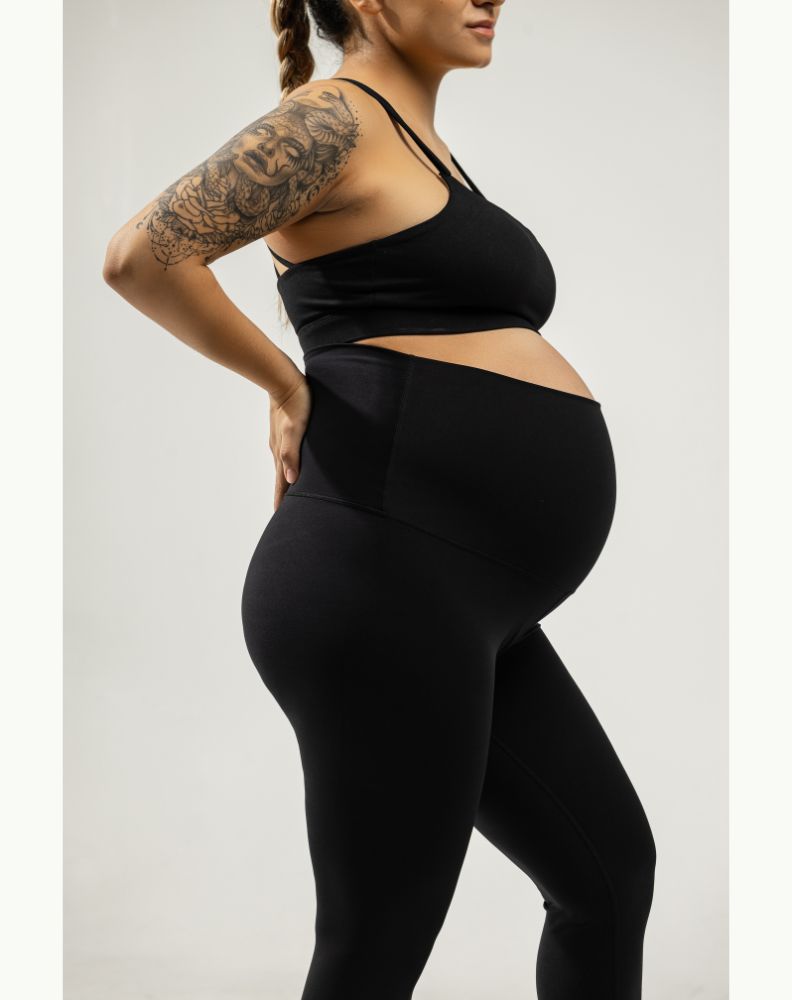 Blanqi Everyday High Waist Maternity Leggings Black Women's Size